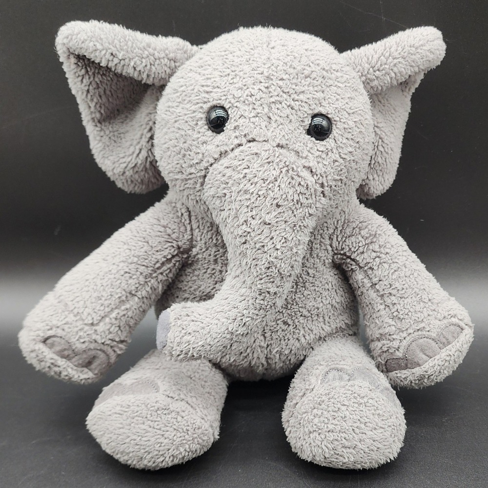 Kohl's Cares Gray Elephant Sherpa Plush Stuffed Animal Soft Nursery Toy